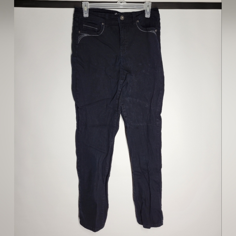 Style & Co Black Denim Straight Leg Jeans